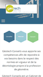 Mobile Screenshot of geotechconseils.com